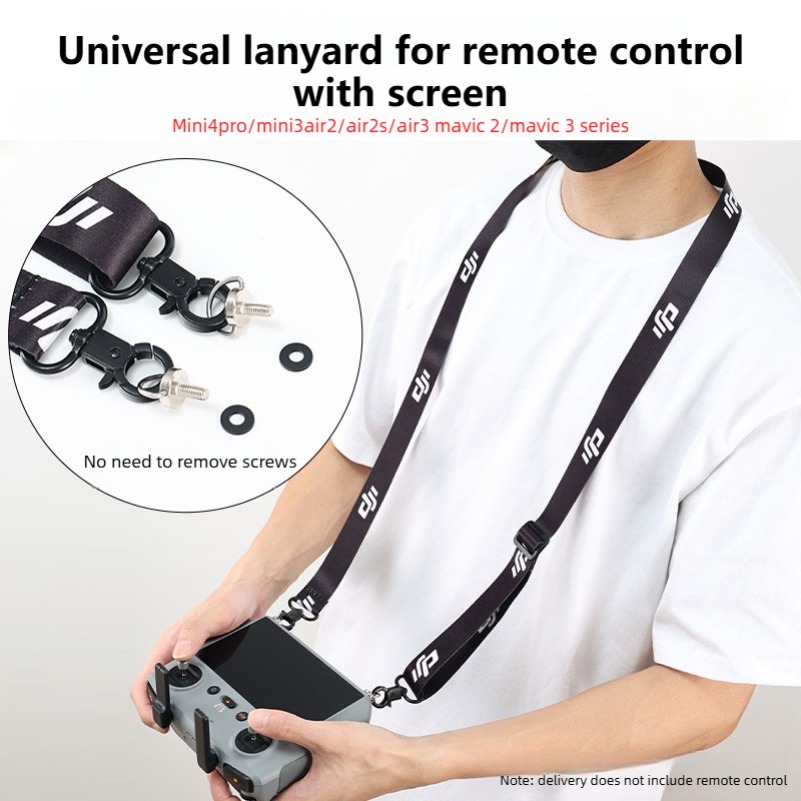 Dji Drone Air 3 - DJI RC 2 リモートコントローラー用、落下防止機能付きで長さ調節可能なネックストラップ。Mini 5/4/3 Pro、Air3、Mavic3