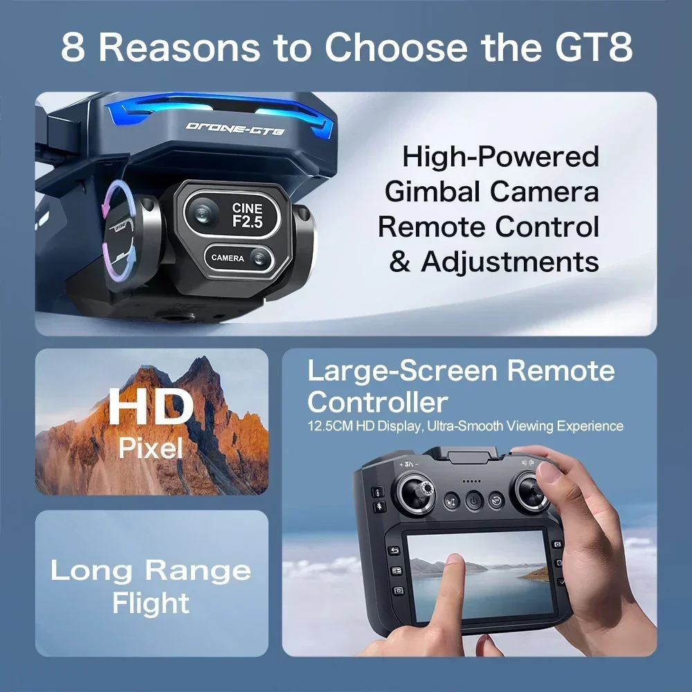 ドローン 4K HD GT8 カメラ障害物回避航空写真ブラシ - Drone Surveying のレビューと価格